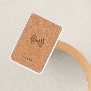 EgotierPro 53551 - Eco-Friendly Cork Power Bank 5000mAh AURA